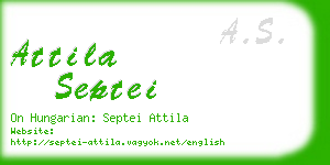 attila septei business card